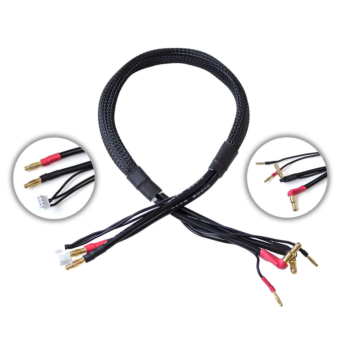 Team Associated 27233 Reedy 1-2S 4mm/5mm Pro Charge Lead