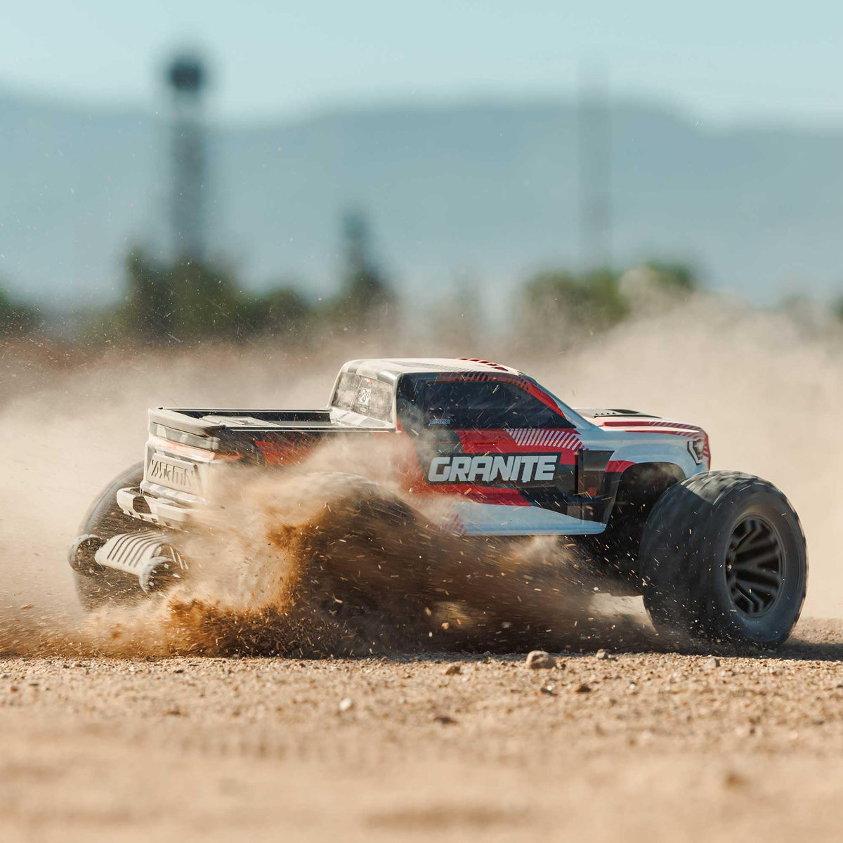 ARRMA RC Truck 1/10 Granite 4X4 223S BLX BRUSHLESS Monster Truck RTR with DSC, RED, ARA4302V4T2