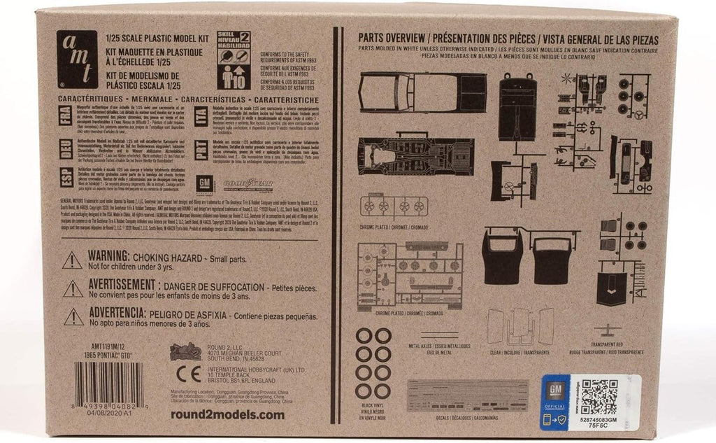 AMT 1191M 1/25 1965 Pontiac GTO Model Kit