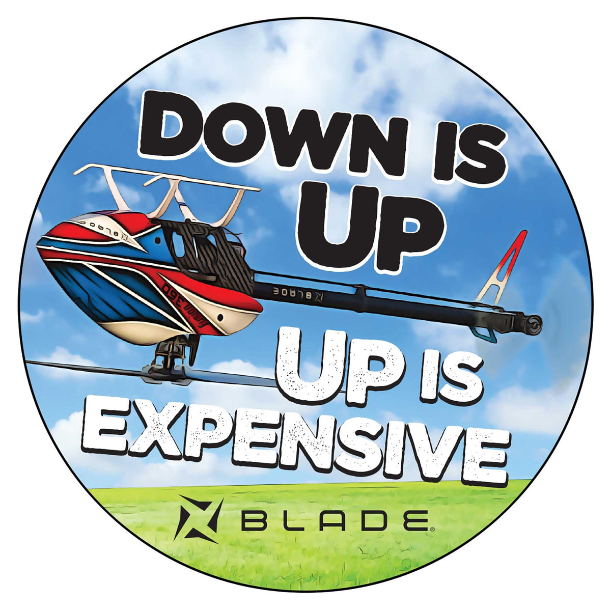Blade BLHSTK3 Down is Up Sticker