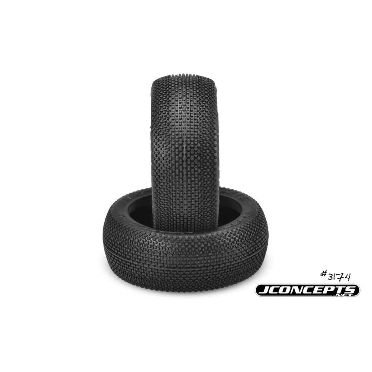 J Concepts 3174-01 1/8 ReHab Tire, Blue Compound: 83mm Buggy Wheel(2)