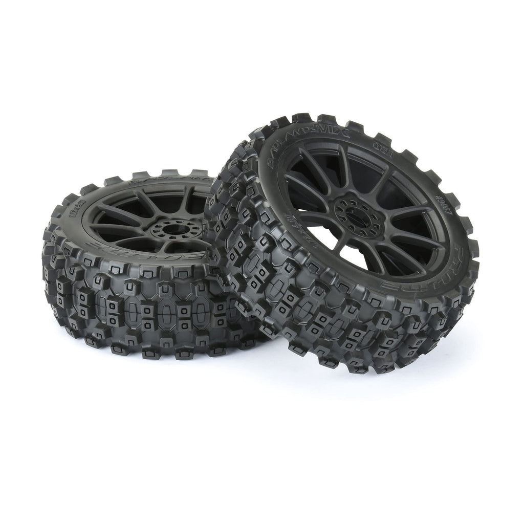 Pro-Line 906721 Badlands MX M2 1/8 MTD Mach 10 Black Wheels F/R