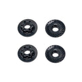 Team Associated 92254 FT Nuts, M4 Low Profile Wheel Nuts, black