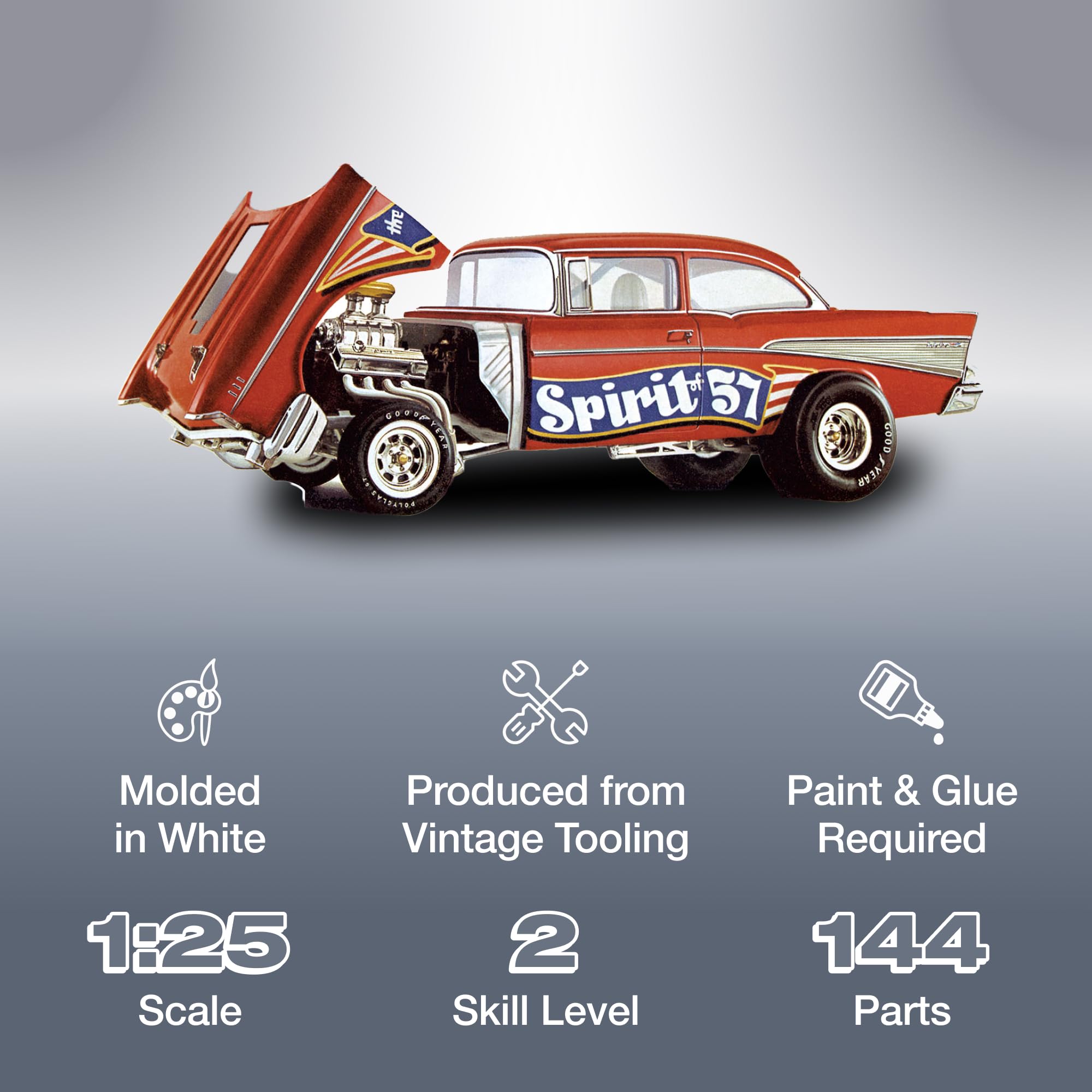 MPC 904 1/25 1957 Chevy Flip Nose, Spirit of 57 Model Kit