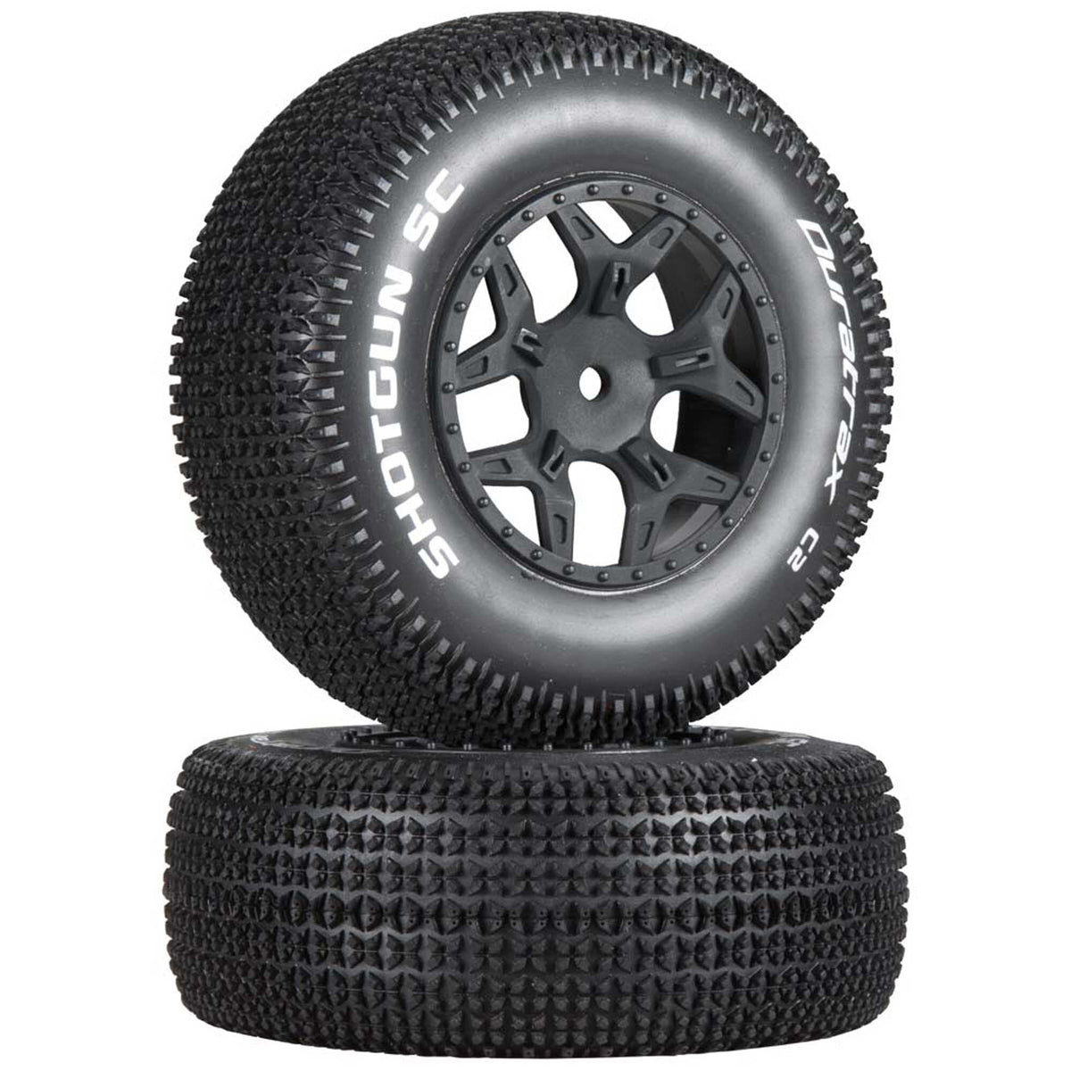 DuraTrax DTXC3691 Shotgun SC Tire C2 Mntd Losi Ten SCTE 4x4 (2)