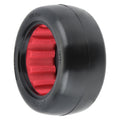 AKA 13131CR 1:10 Buggy Slicks 2.2 Rear w/Red Inserts, Clay (2)