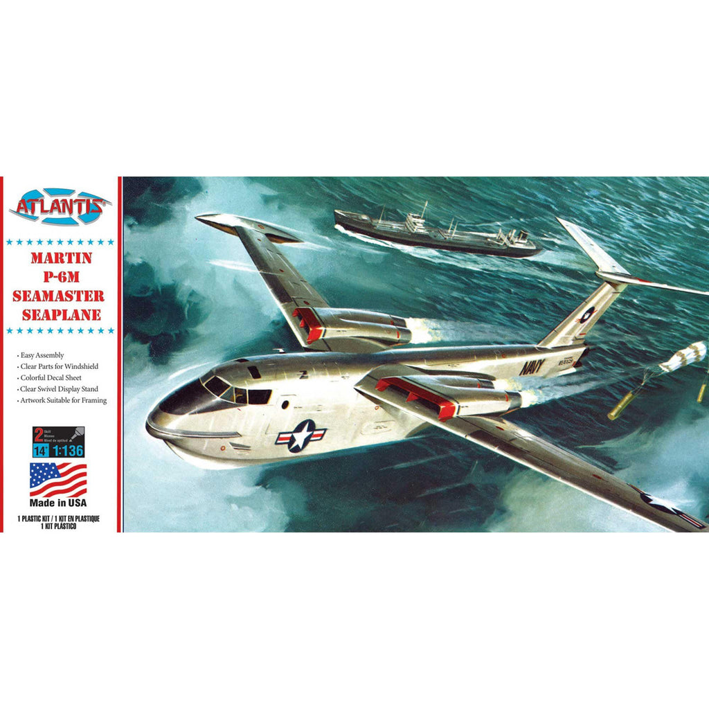 Atlantis H244 Martin US Navy P-6M Seamaster Model Kit 1/136