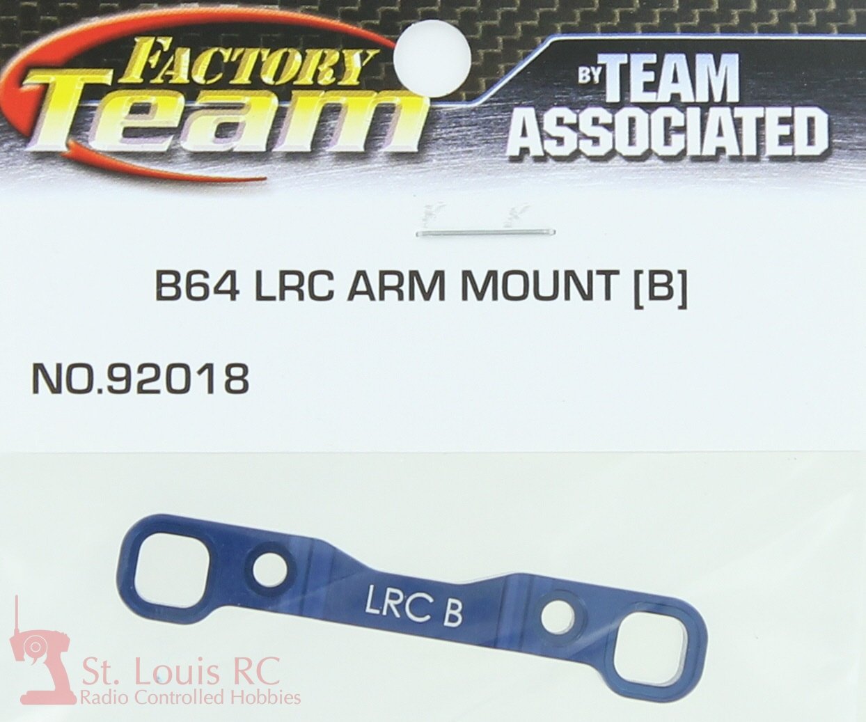 Team Associated 92018 B64 LRC Arm Mount B, aluminum