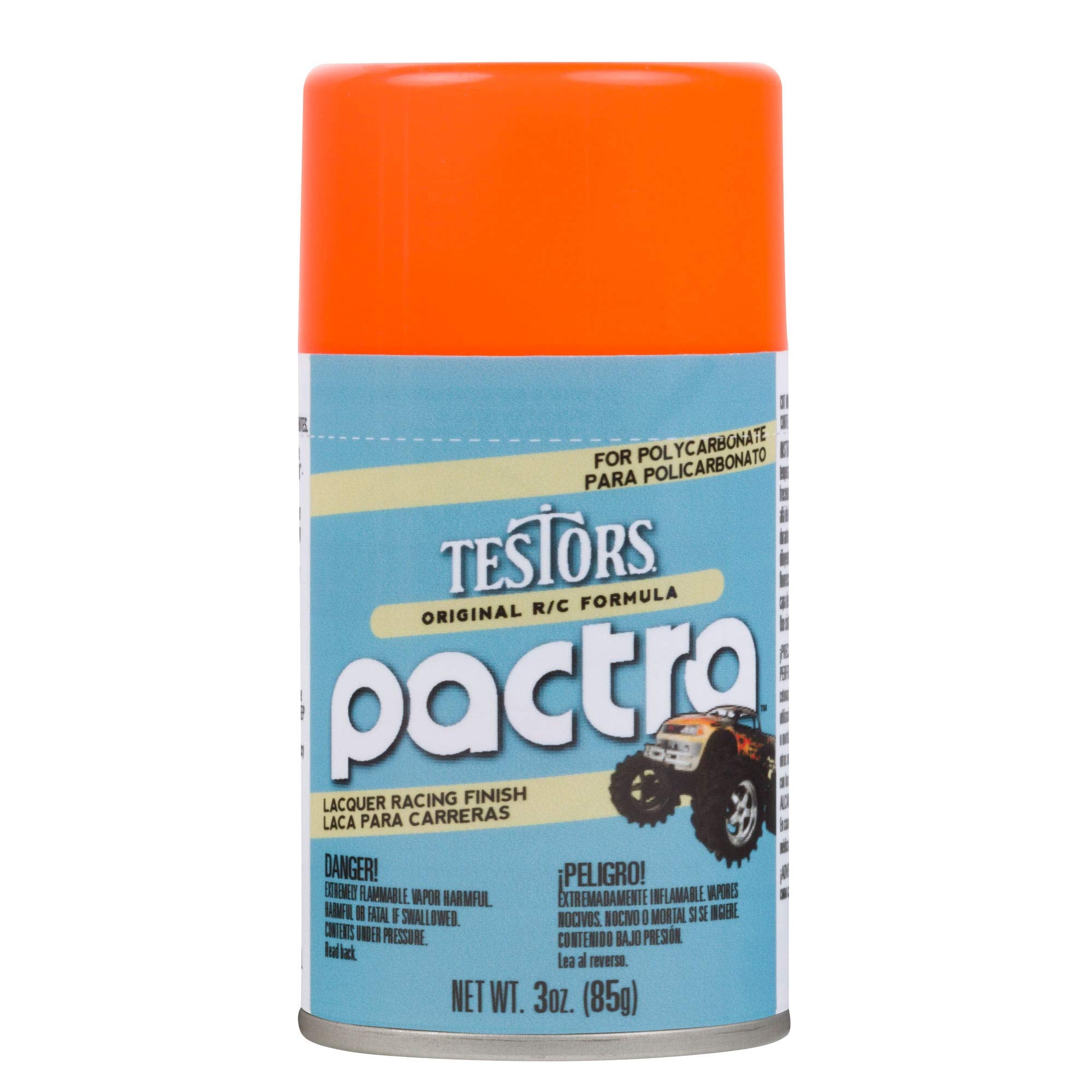 Pactra PAC303409 Fluorescent Orange RC Lacquer Spray Paint 3oz