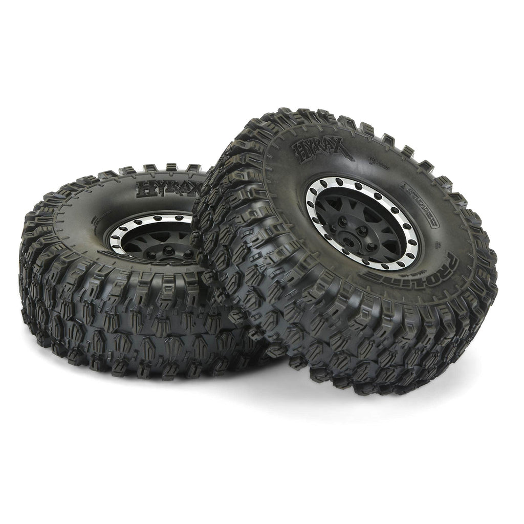 Pro-Line 1012813 Hyrax 1.9 G8 MTD Impulse Blk/Slvr Wheels F/R (2)