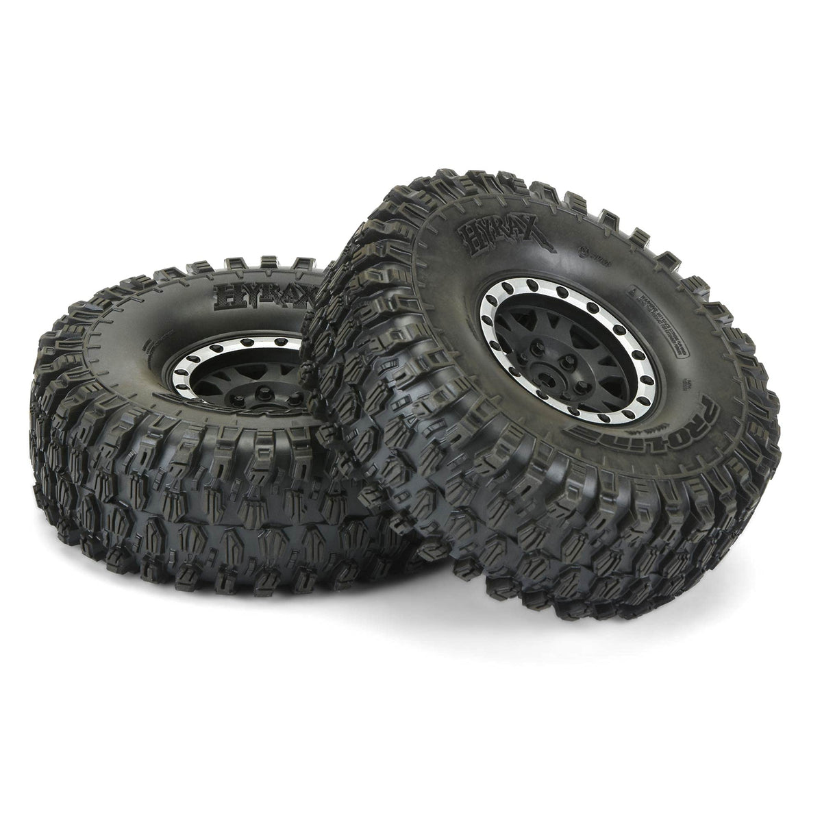 Pro-Line 1012813 Hyrax 1.9 G8 MTD Impulse Blk/Slvr Wheels F/R (2)