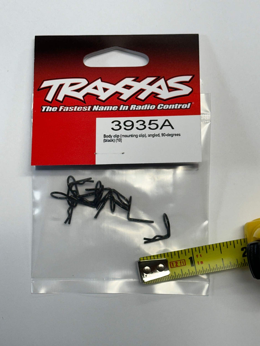 Traxxas 3935A Angle Body Clips/Pins(10) 90 Degree, Black: 1/10 Slash & Revo