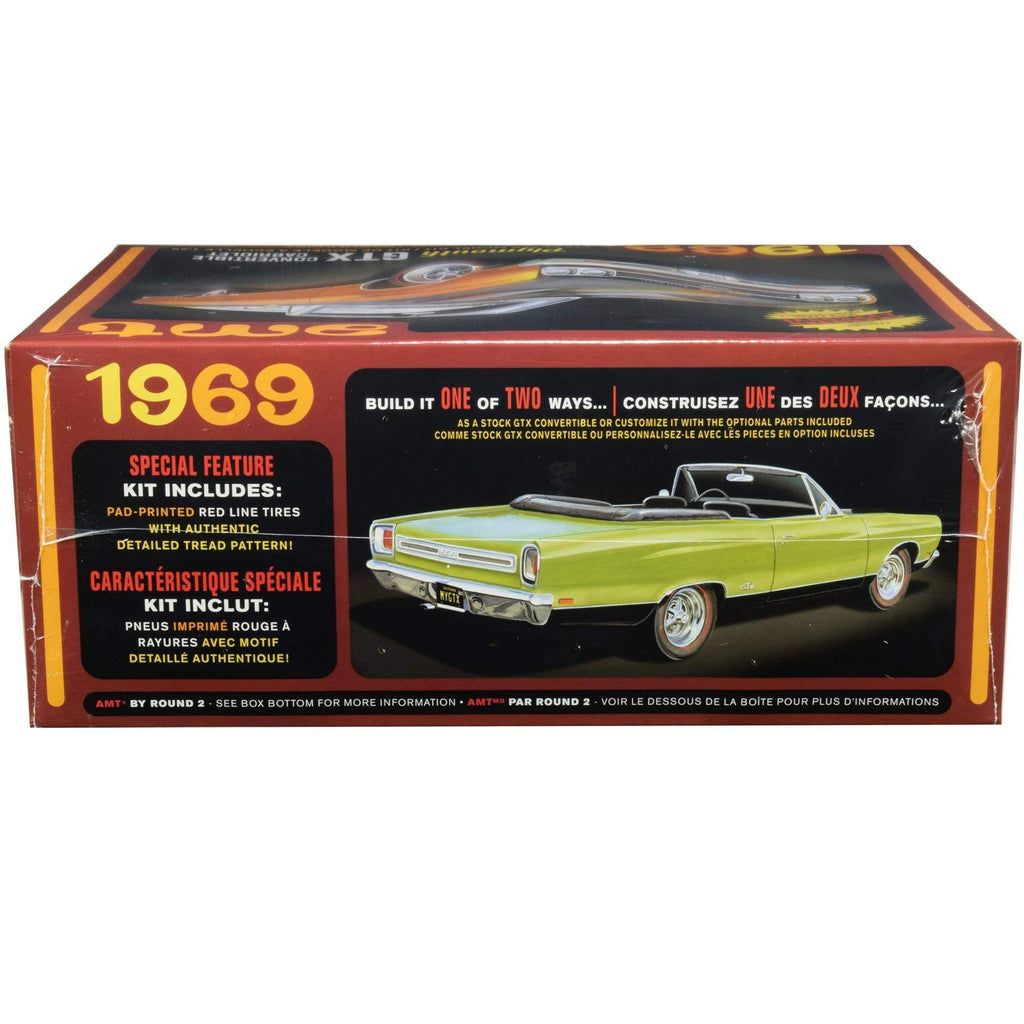 AMT 1137M 1/25 1969 Plymouth GTX Convertible 2T Model Kit