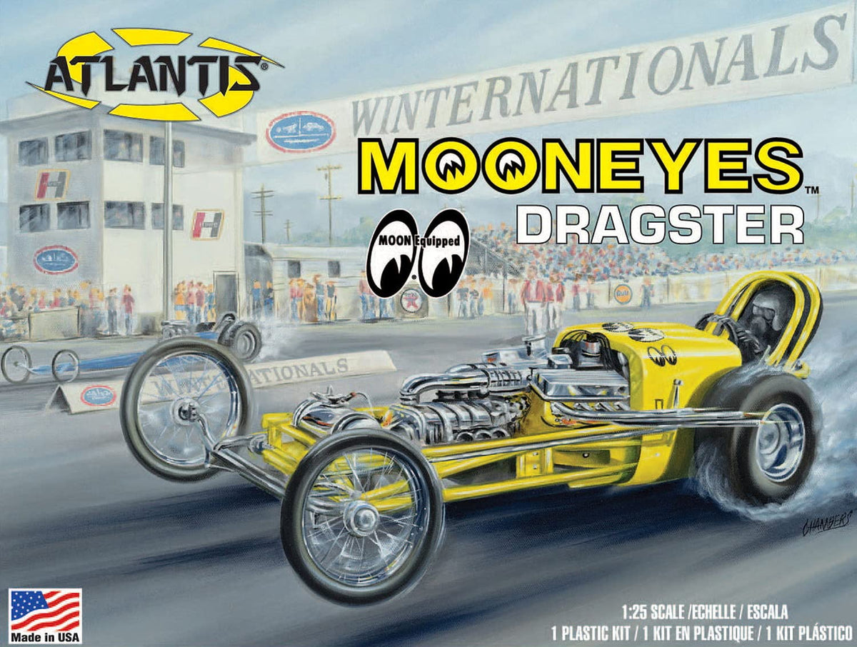 Atlantis H1223 Mooneyes Dragster 1:25 Model Kit