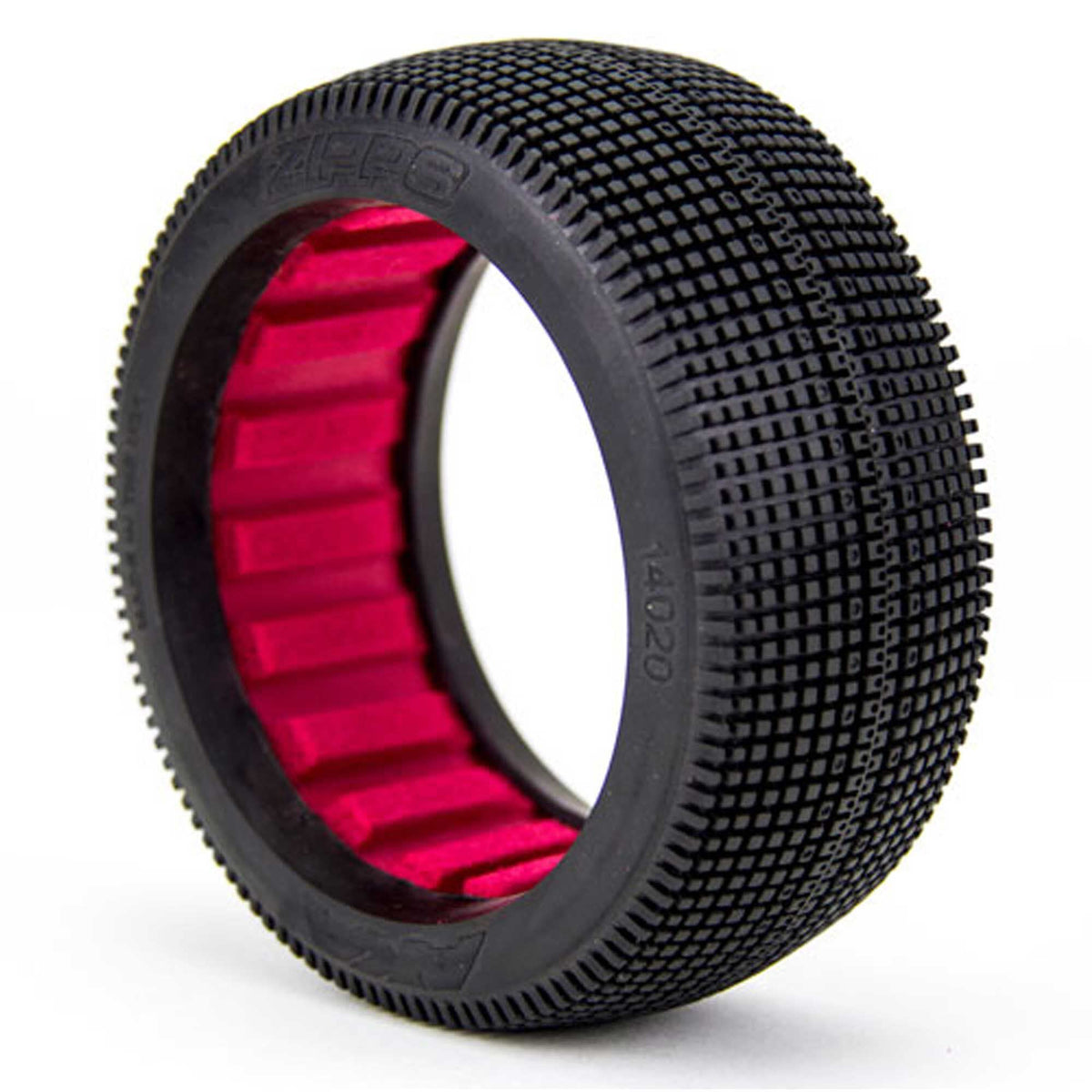 AKA 14020XR 1/8 Buggy Zipps Soft LW Tire w/ Red Inserts (2)