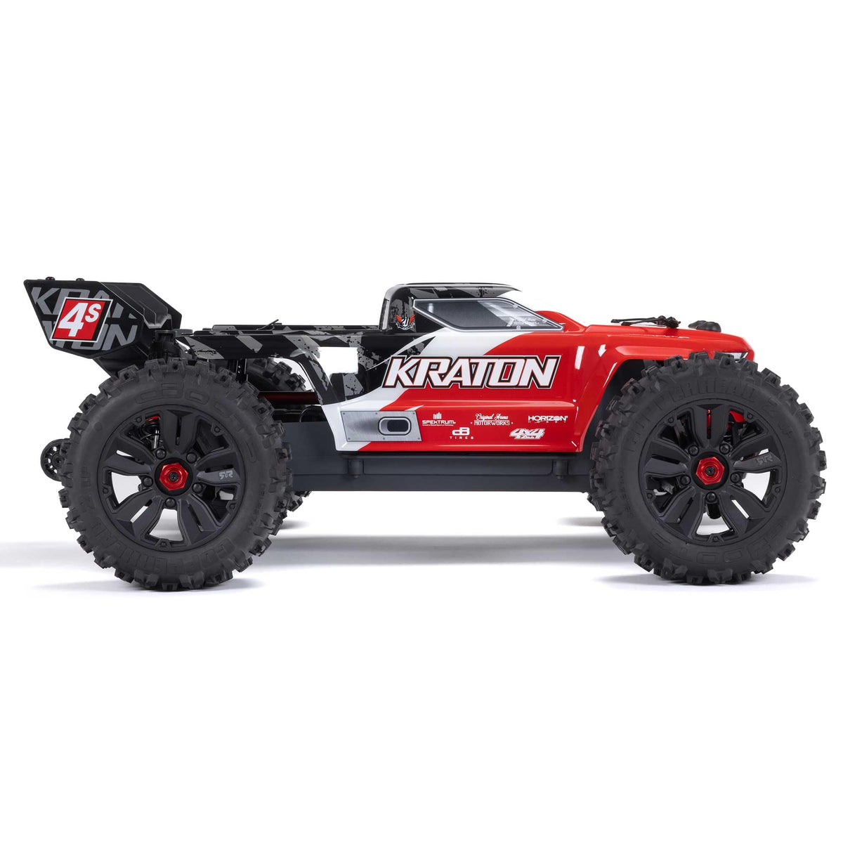 Arrma ARA4408V2T3 1/10 KRATON 4S 4X4 RTR Brushless Speed Truck, Red