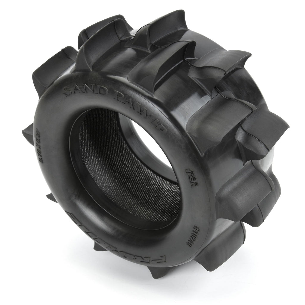 Pro-Line 1024910 Sand Paw HP BELTED 2.8" Sand Truck Tires Mounted on Raid Black 6x30 Removable Hex (12mm & 14mm) Wheels (2)