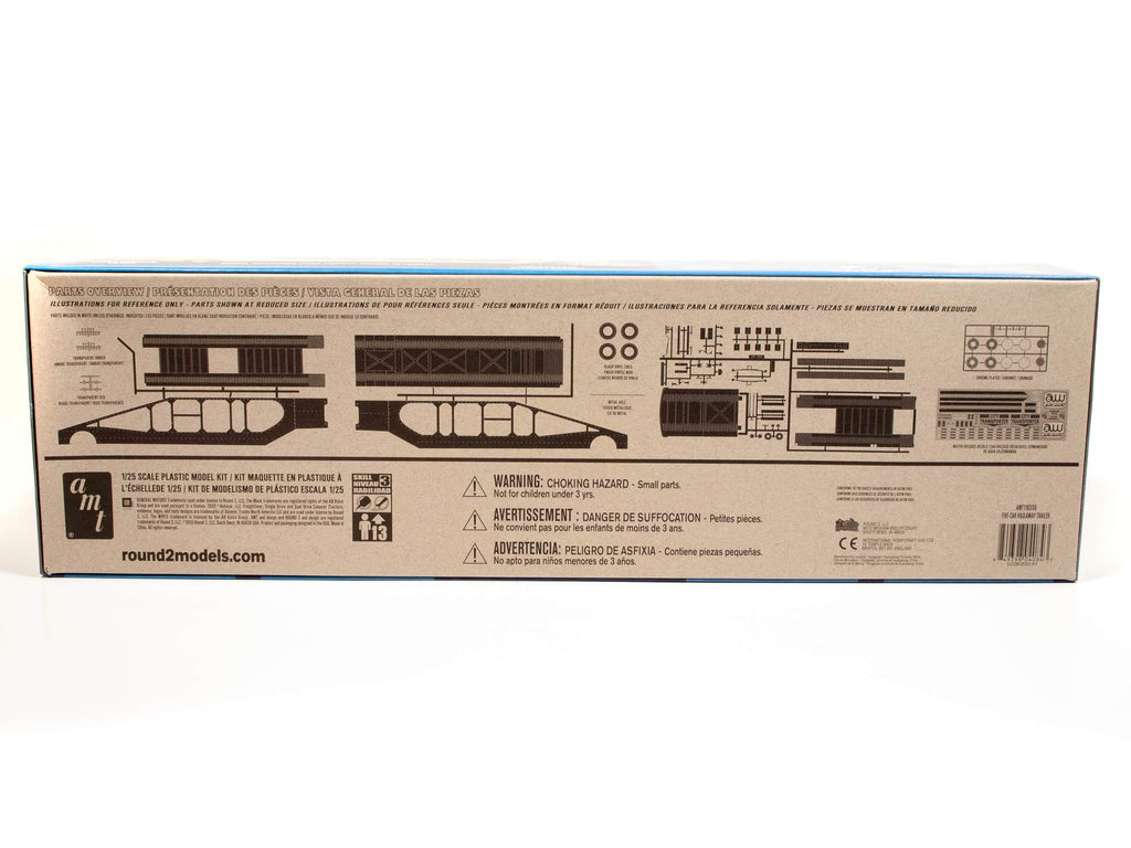 AMT 1193 1/25 5-Car Haulaway Trailer Model Kit