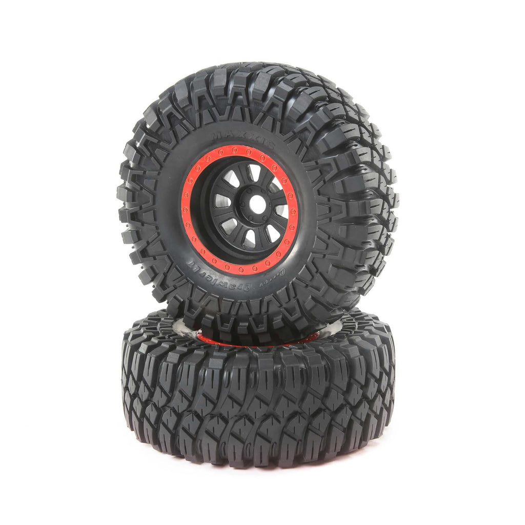 Losi LOS45031 MaxxisCreepyCrawlerLT,Black,Mntd(2): SuperRockRey