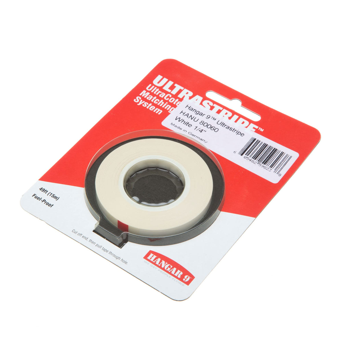 Hangar 9 HANU80060 UltraStripe, White 1/4"