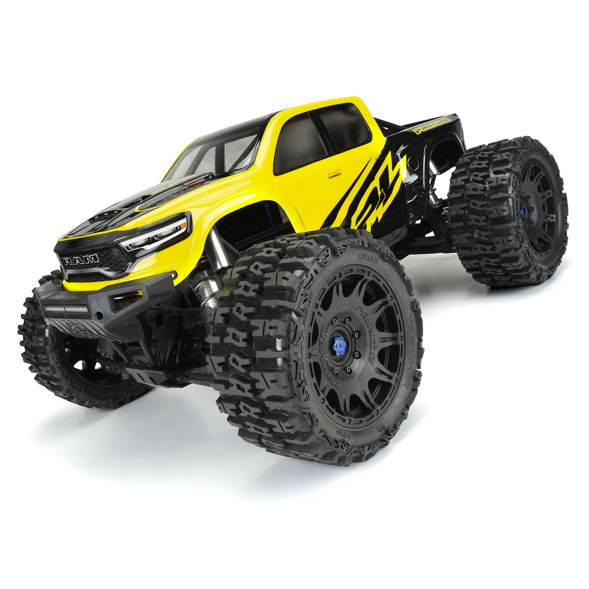 Pro-Line 1024010 1/6 Trencher F/R 5.7” Tires Mounted 24mm Black Raid 8x48 Hex (2)