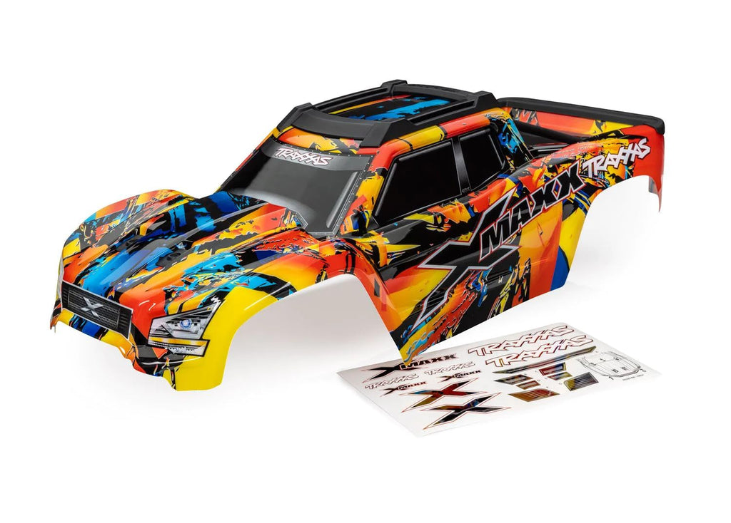 Traxxas 7811X Body, X-Maxx, Solar Flare (Painted, Decals Aapplied)