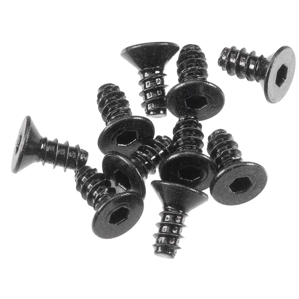 Axial AXA0412 Black Hex Socket Tapping Flat Head Screws(10) M2.6x6mm: 1/10 Yeti