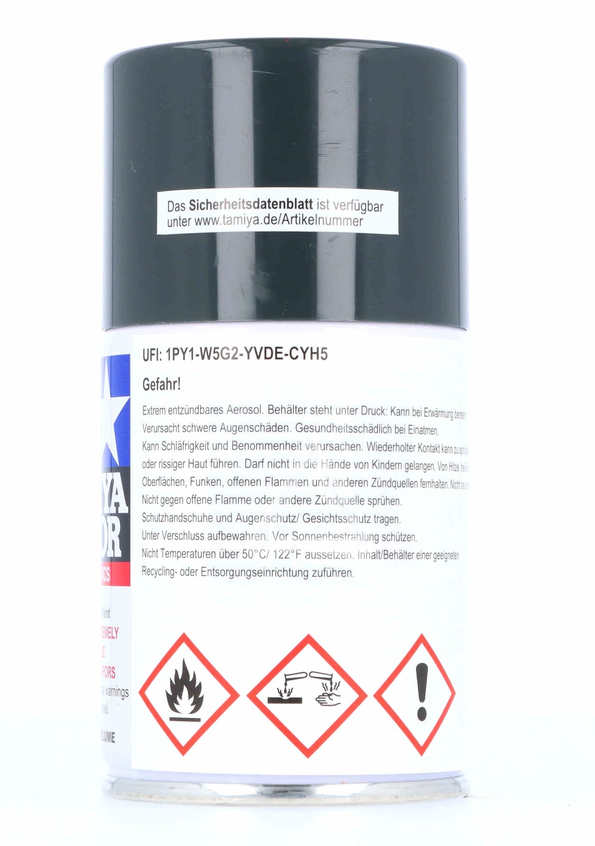 Tamiya 85082 Spray Lacquer TS-82 Black Rubber - 100ml Spray Can