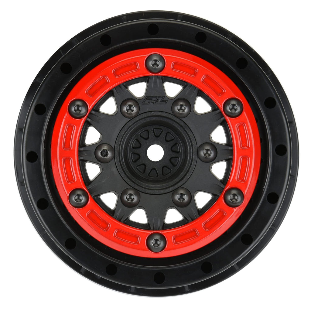 Pro-Line 281104 Raid 2.2/3.0 BdLc Rd/Blk SC Whl