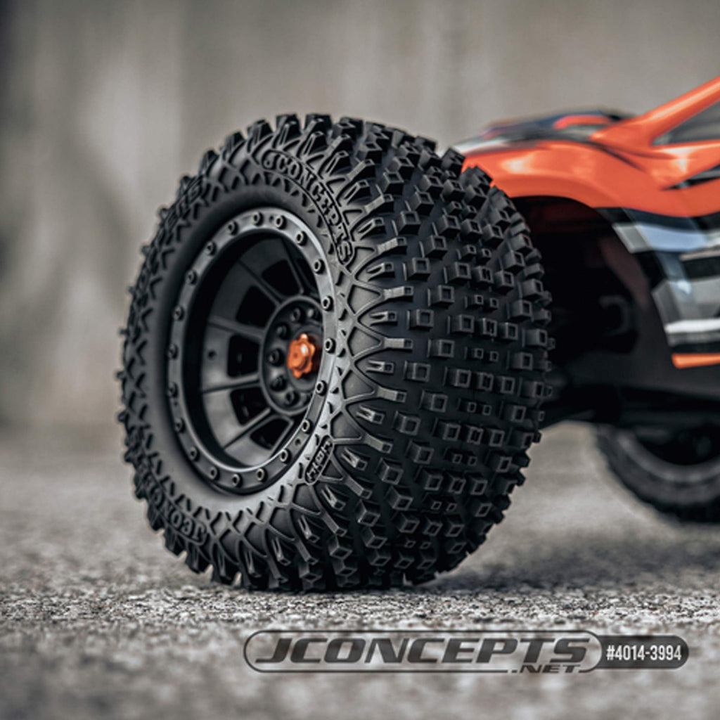 J Concepts 40143994 Choppers, Platinum Compound, Pre-Mounted on #3425B Wheel,
