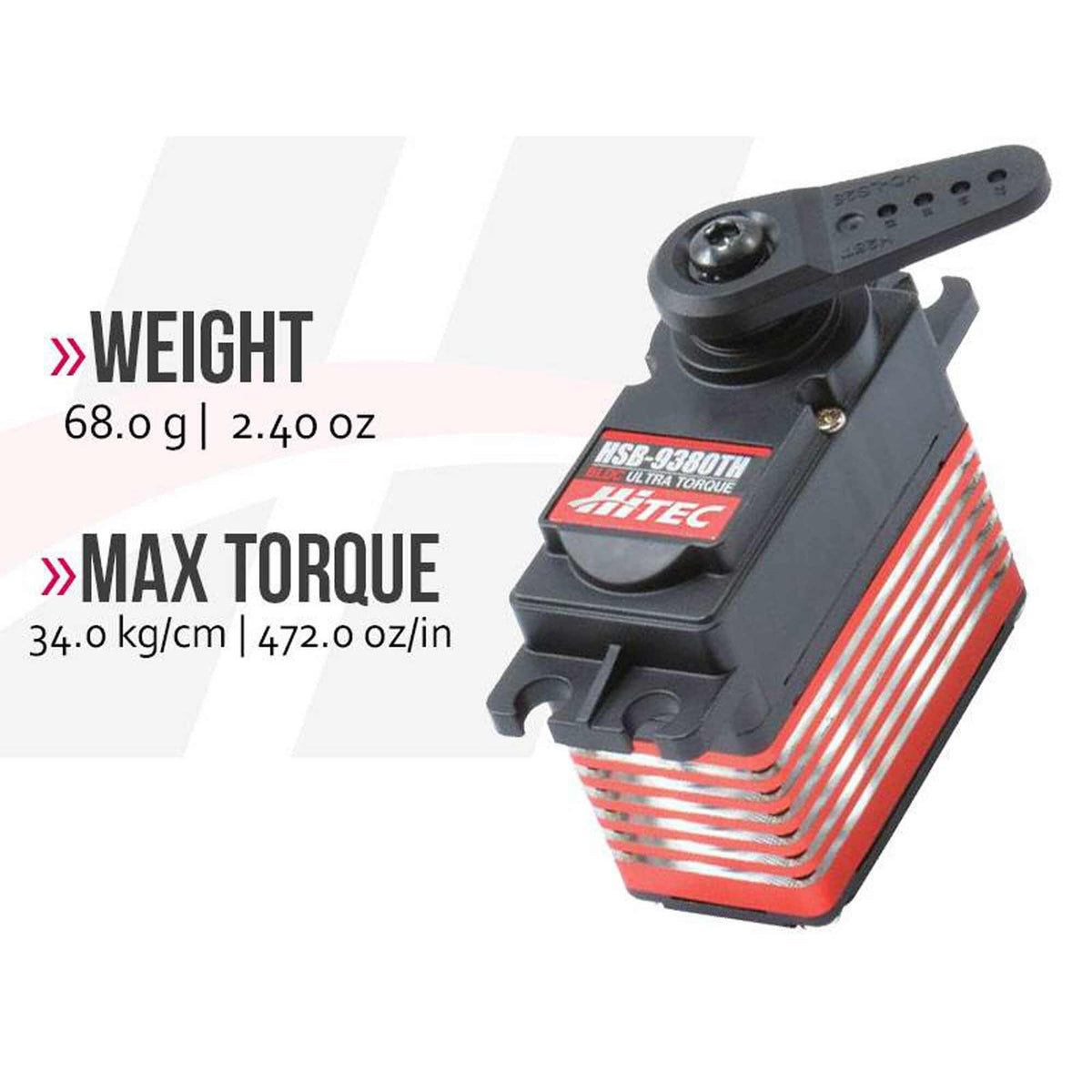 Hi-Tec 39383S HSB-9380TH HighSpeed,Brushless,Titanium Gear Servo