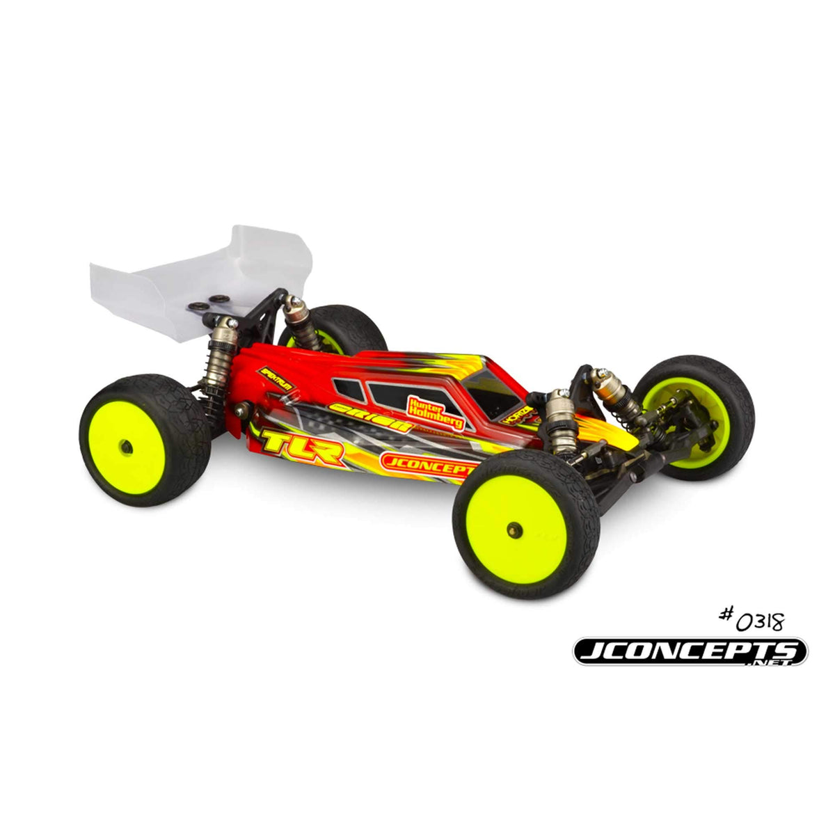 J Concepts JCO0318L S2 Clear Body Lightweight w/ Aero Wing: TLR 22 4.0