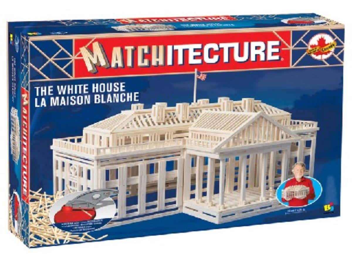 Bojeux Matchitecture 6626 White House 1900pc Wooden Micro Stick Model Kit