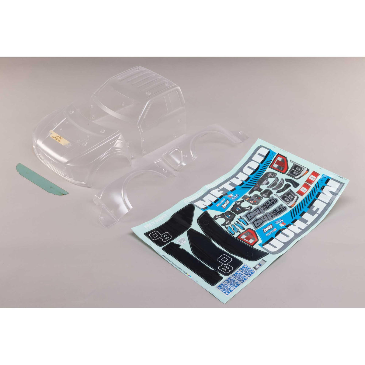 Losi LOS230135 F150 Raptor Clear Body Set: Baja Rey 2.0