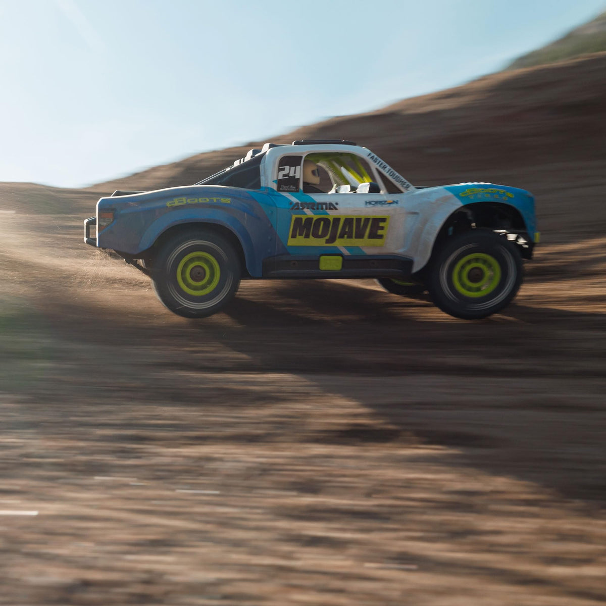 Arrma ARA2104T2 MOJAVE GROM 4x4 SMART Small Scale Desert Truck (Blue/White)