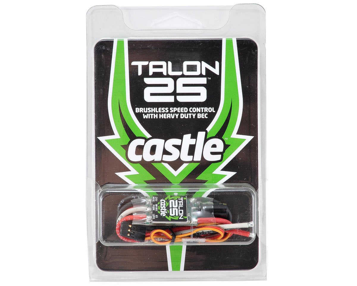 Castle Creations 010-0128-00 Talon 25-Amp 25V ESC w/8-Amp BEC