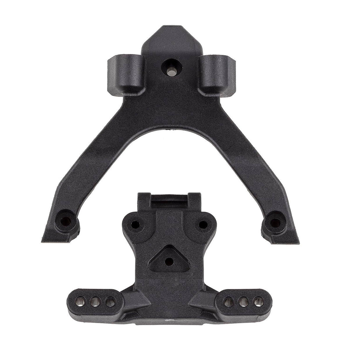 Team Associated 92404 FT Top Plate and Ballstud Mount, Carbon