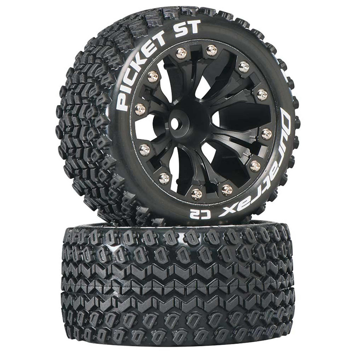 DuraTrax DTXC3550 Picket ST 2.8 Truck 2WD Mntd 1/2 Offset C2 Blk (2)