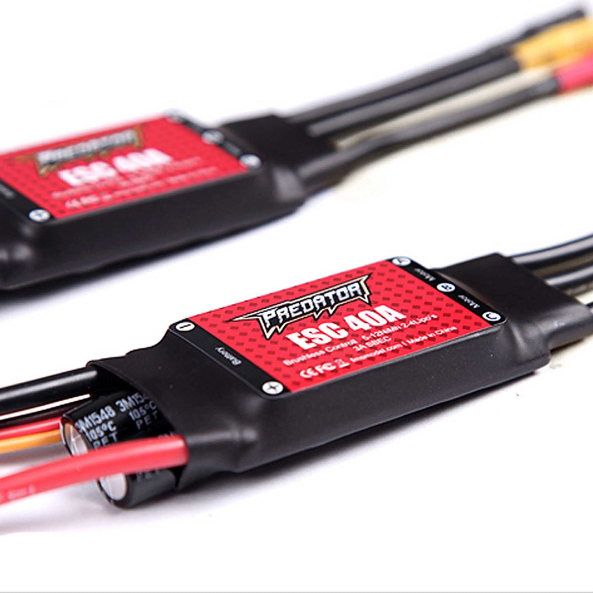 FMS PRESC001 40A ESC: Predator ESC w/200mm cable XT60 conn