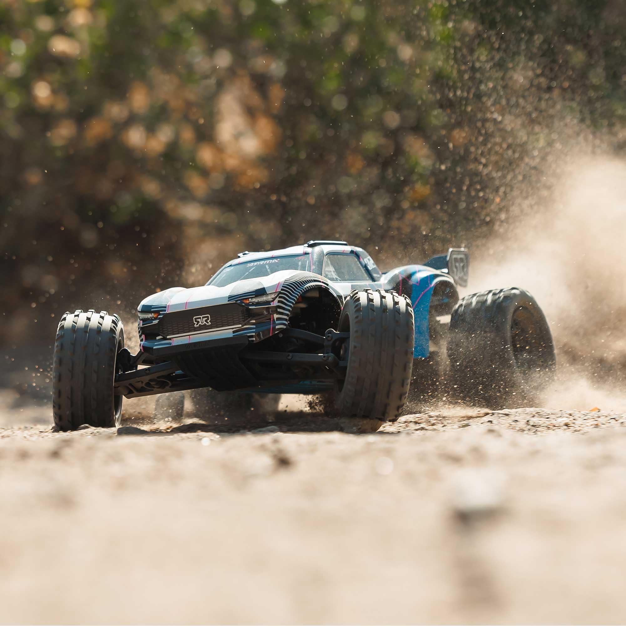 Arrma ARA3205T1 1/10 VORTEKS 2WD RTR Brushed Stadium Truck, Blue