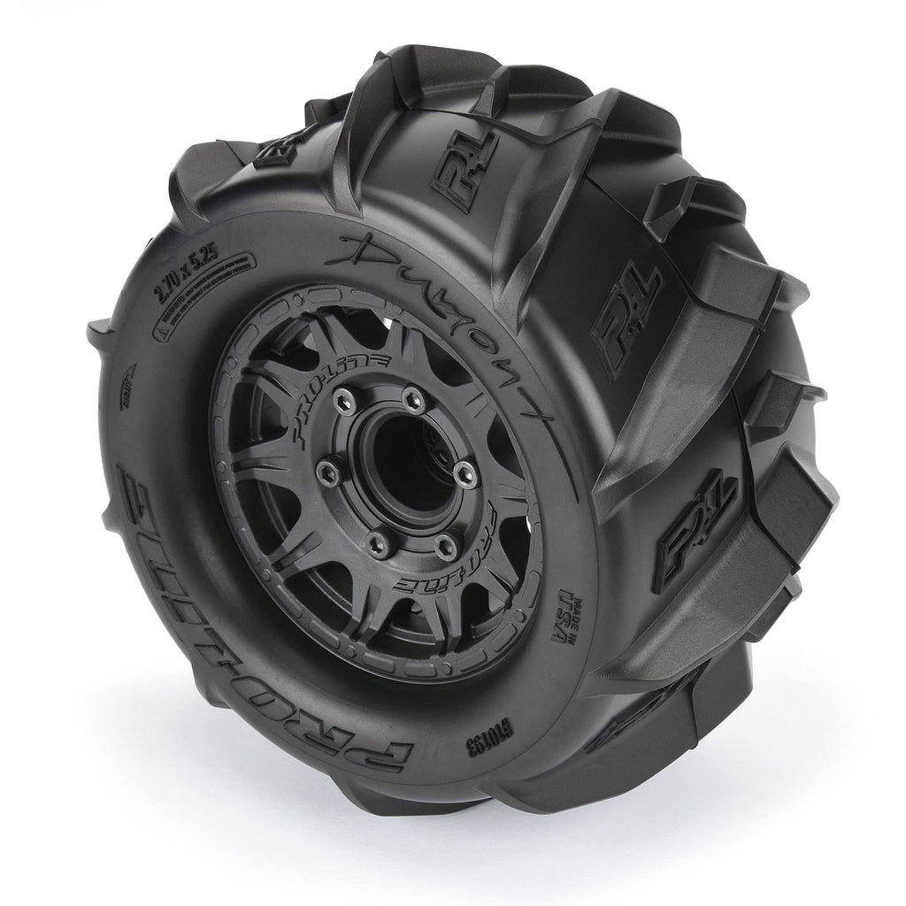 Pro-Line 1019310 Dumont 2.8" Sand/Snow MTD Raid Black Wheels F/R