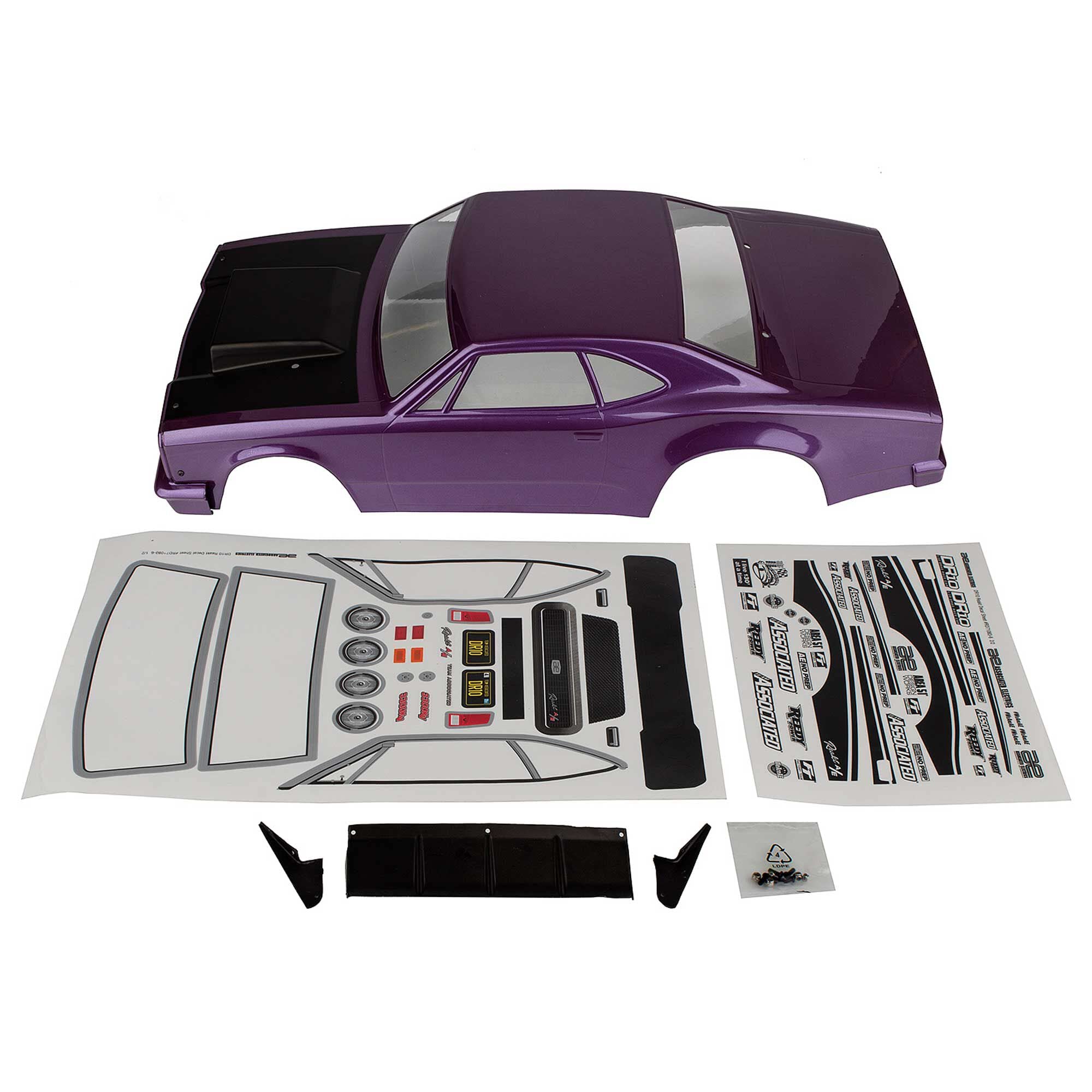 Team Associated 71085 DR10 Reakt Body: Purple