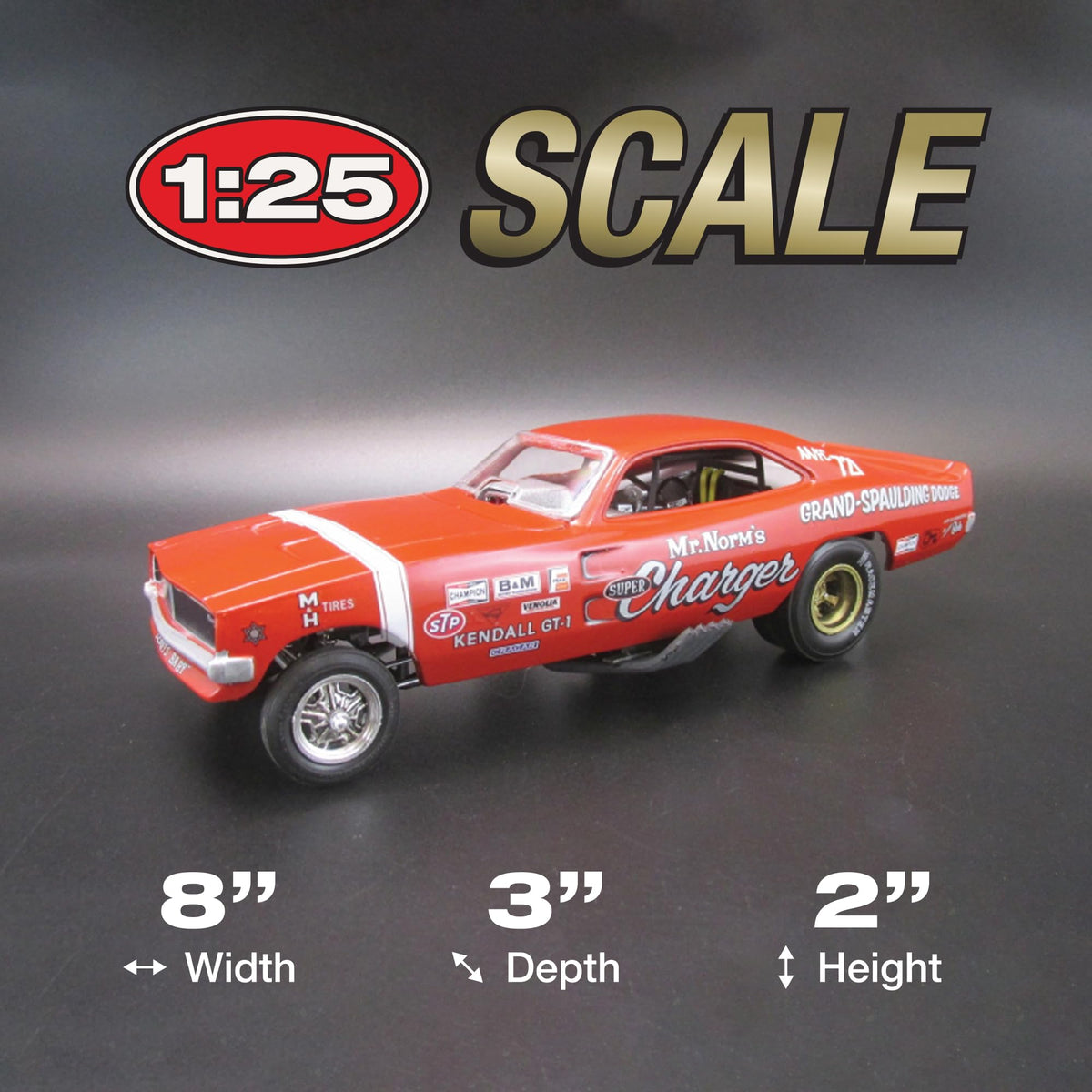 Polar Lights 989 1969 Dodge Charger FunnyMr.Norm Model Kit