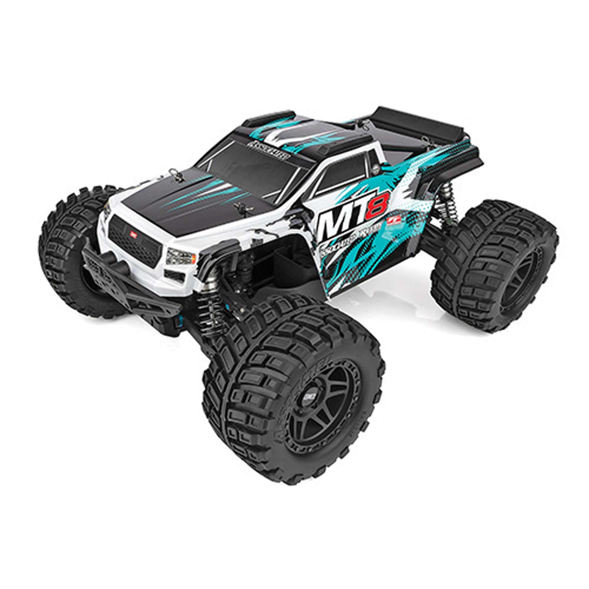 Team Associated 25941 Rival MT8 Body Set, Teal, paint