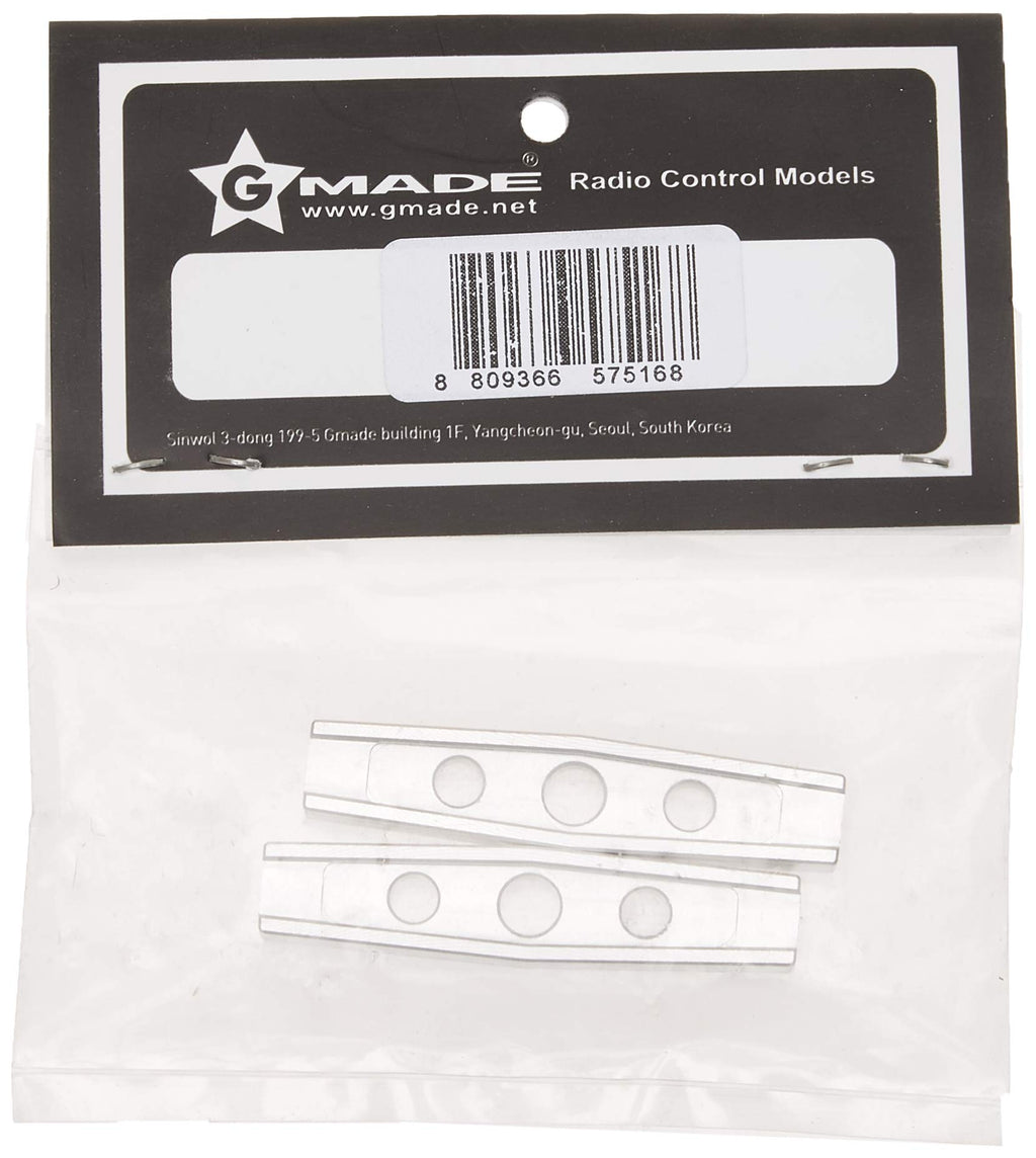 Gmade 30025 GS01 Machined M3 44mm Upper Link (2) (Silver)
