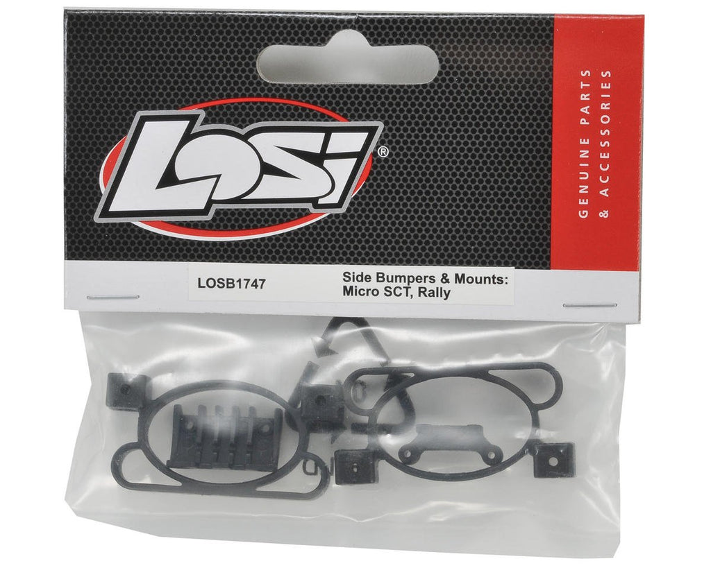 Losi LOSB1747 Side Bumpers & Mounts: 1/24 Micro SCT & Rally