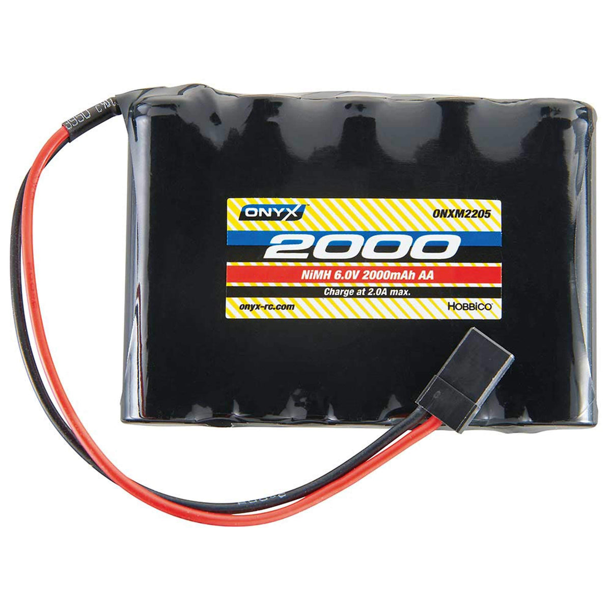 Onyx ONXM2212 ONXM2212 NiMH 6.0V 2000mAh Battery AA Flat Receiver Universal P