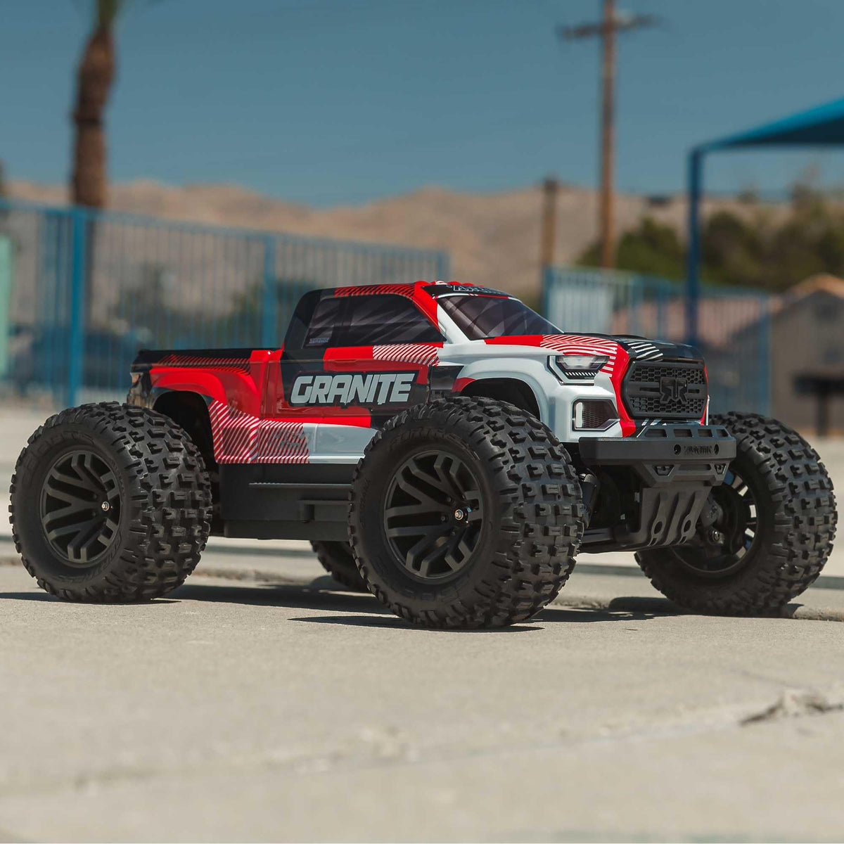 ARRMA RC Truck 1/10 Granite 4X4 223S BLX BRUSHLESS Monster Truck RTR with DSC, RED, ARA4302V4T2