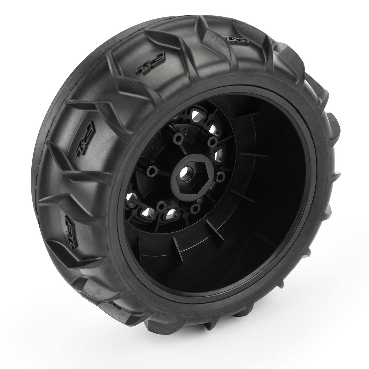 Pro-Line 1021210 1/10 Dumont Fr Paddle/Rib 2.2"/3.0" SC 12mm Black Raid (2)
