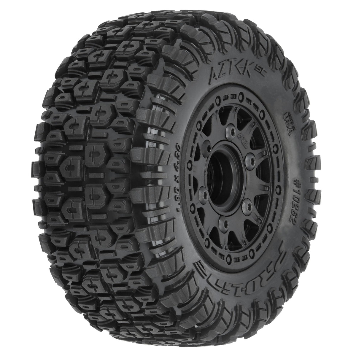 Pro-Line 1026210 Aztek SC 2.2"/3.0" M2 (Medium) Tires Mounted on Raid BlackTires